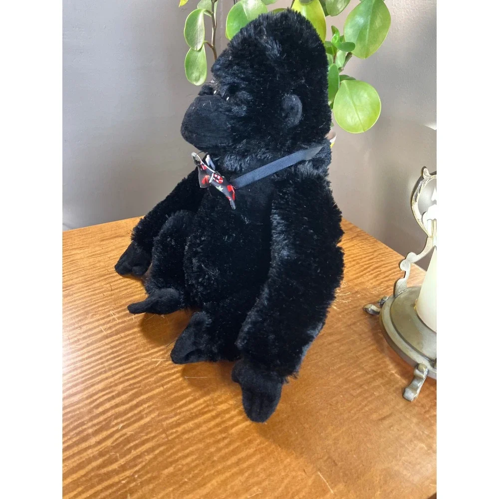 Destination Nation Gorilla Plush Kids 10in Black Excellent Holiday Bow Tie